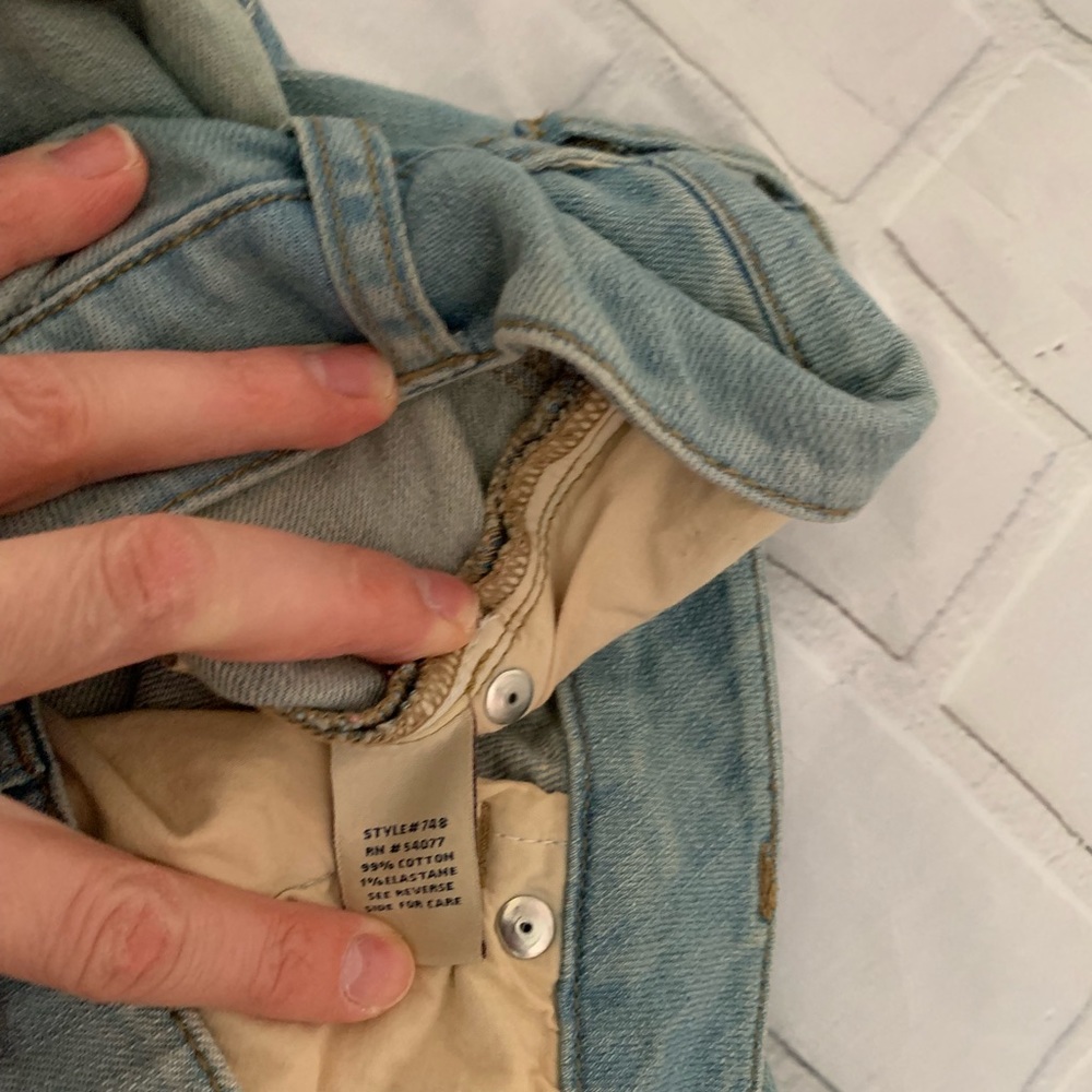 Light Wash Distressed Boyfriend Cabi Jeans - Picture 6 of 6